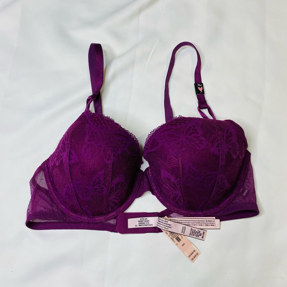 Victoria's Secret Rich Purple Lace Bra